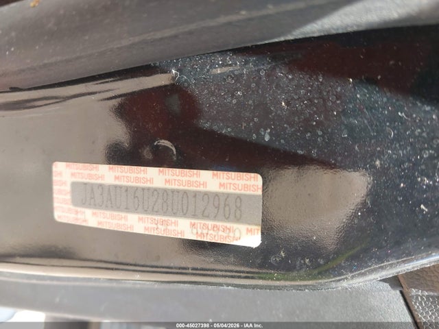 Aukcja sprzedaży 2008 Mitsubishi Lancer De, vin: JA3AU16U28U012968, numer aukcji: 45027398