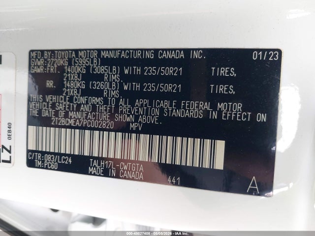 Lexus Rx 500h F Sport Performance 2023 2T2BCMEA7PC002820 Image 9