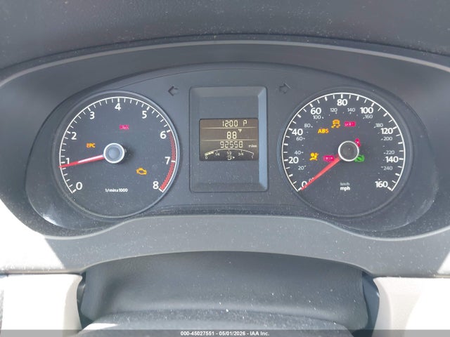 45027551 :رقم المزاد ، 3VW2K7AJ3CM326005 vin ، 2012 Volkswagen Jetta 2.0l S مزاد بيع