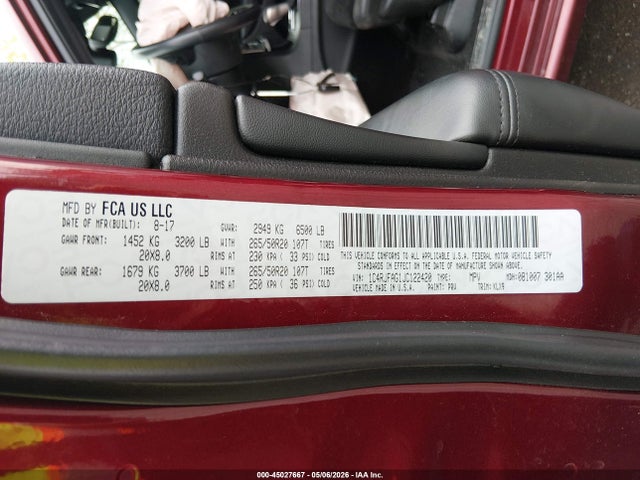 Aukcja sprzedaży 2018 Jeep Grand Cherokee Altitude 4x4, vin: 1C4RJFAG1JC122420, numer aukcji: 45027667