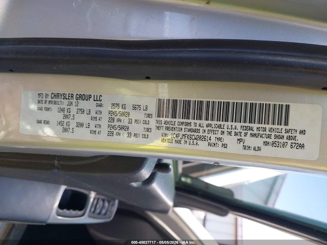 Aukcja sprzedaży 2012 Jeep Liberty Limited Jet Edition, vin: 1C4PJMFK6CW202614, numer aukcji: 45027717