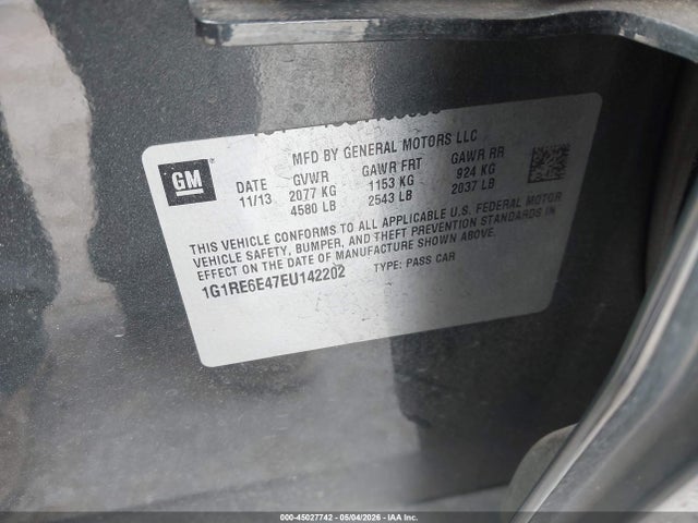 1G1RE6E47EU142202 Chevrolet Volt