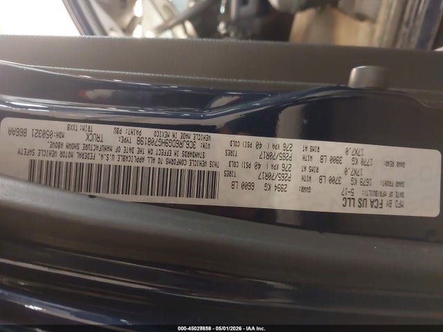 Aukcja sprzedaży 2017 Ram 1500 Tradesman  4x2 8' Box, vin: 3C6JR6DG9HG708198, numer aukcji: 45027858