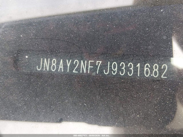 45027871 :رقم المزاد ، JN8AY2NF7J9331682 vin ، 2018 Nissan Armada Platinum مزاد بيع