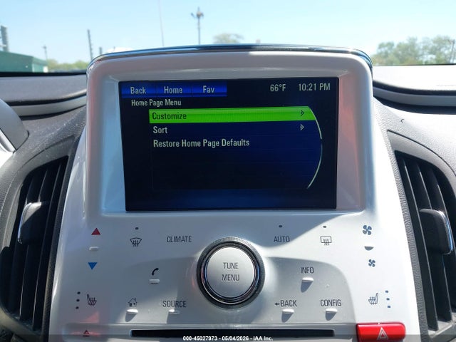 45027973 :رقم المزاد ، 1G1RD6E46EU161908 vin ، 2014 Chevrolet Volt مزاد بيع