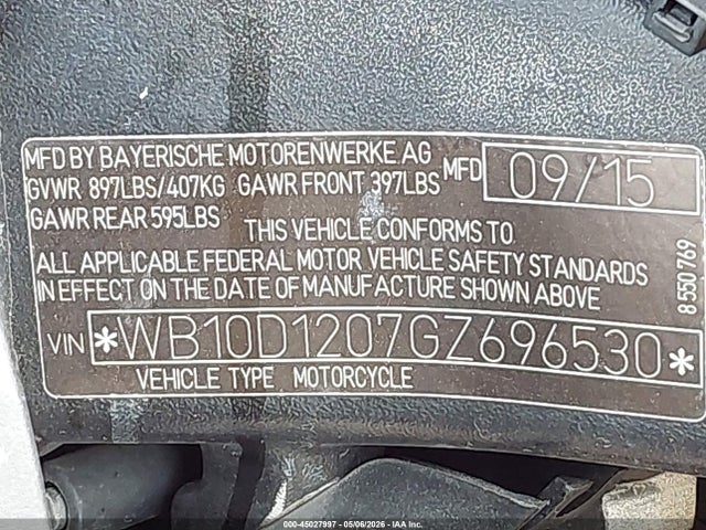 BMW S 1000 R 2016 WB10D1207GZ696530 Image 10
