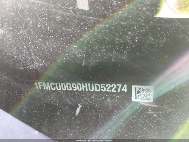 45028153 :رقم المزاد ، 1FMCU0G90HUD52274 vin ، 2017 Ford Escape Se مزاد بيع