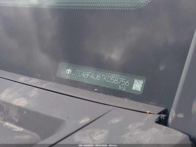 2026 Toyota Land Cruiser მანქანა იყიდება აუქციონზე, vin: JTEABFAJ6TK058756, აუქციონის ნომერი: 45028243