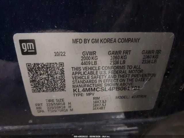 Aukcja sprzedaży 2023 Buick Encore Gx Preferred Awd, vin: KL4MMCSL4PB061701, numer aukcji: 45028332