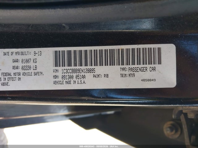 Продажа на аукционе авто 2014 Chrysler 200 Touring, vin: 1C3CCBBB9EN128895, номер лота: 45028343