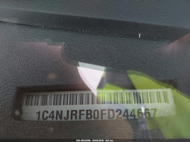 45028596 :رقم المزاد ، 1C4NJRFB0FD244667 vin ، 2015 Jeep Patriot High Altitude Edition مزاد بيع