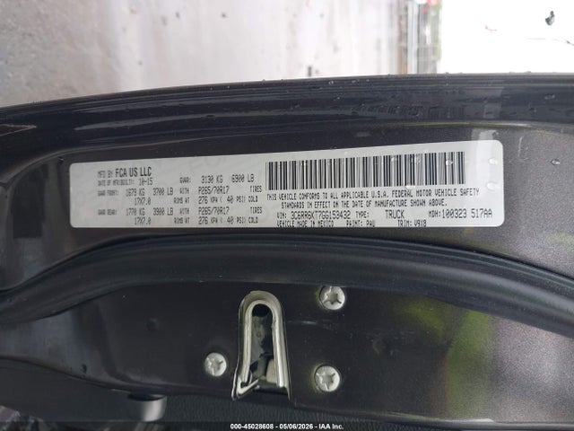 45028608 :رقم المزاد ، 3C6RR6KT7GG153432 vin ، 2016 Ram 1500 Tradesman مزاد بيع