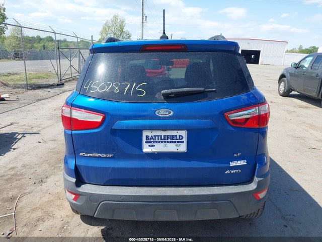 45028715 :رقم المزاد ، MAJ6P1UL7JC217146 vin ، 2018 Ford Ecosport Se مزاد بيع