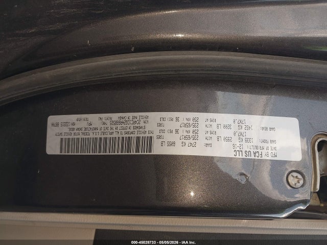 45028733 :رقم المزاد ، 2C4RC1DG2HR668525 vin ، 2017 Chrysler Pacifica Touring مزاد بيع