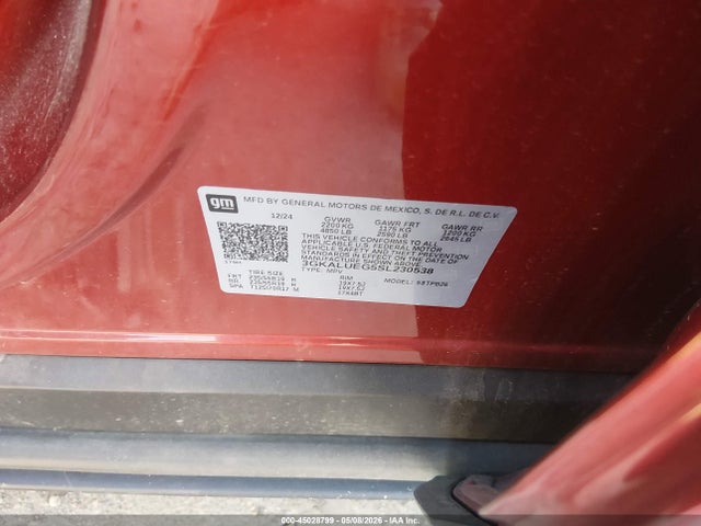 Продаж на аукціоні авто 2025 Gmc Terrain Awd Elevation, vin: 3GKALUEG5SL230538, номер лоту: 45028799