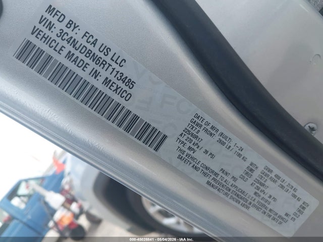 Продаж на аукціоні авто 2024 Jeep Compass Latitude 4x4, vin: 3C4NJDBN6RT113485, номер лоту: 45028841