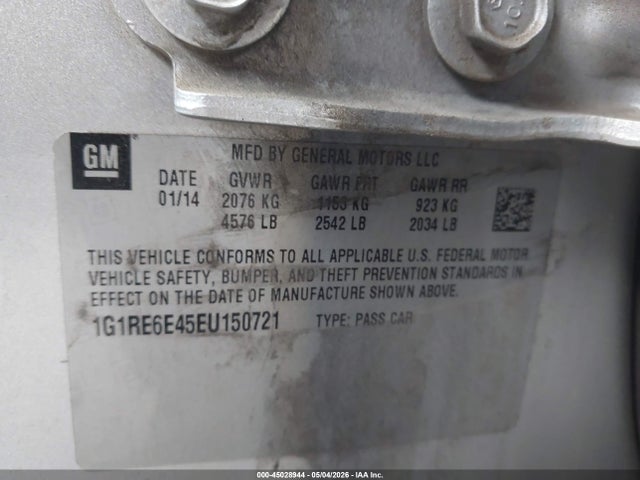 Chevrolet Volt 2014 1G1RE6E45EU150721 Image 9
