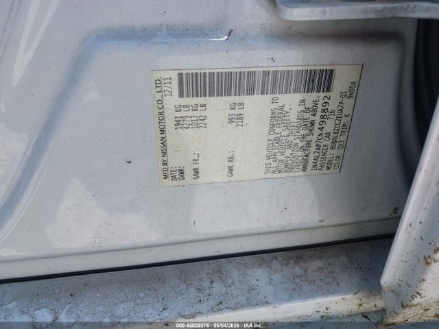 Aukcja sprzedaży 2012 Nissan Altima 2.5 S, vin: 1N4AL2AP7CN498892, numer aukcji: 45029276