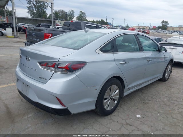 2019 Hyundai Sonata Hybrid Se მანქანა იყიდება აუქციონზე, vin: KMHE24L3XKA091056, აუქციონის ნომერი: 45029316