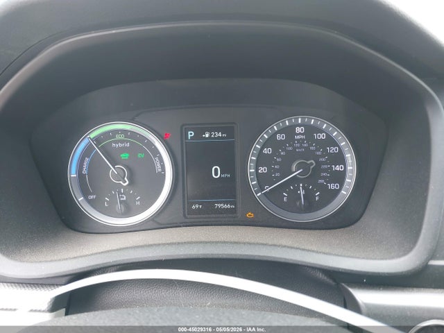 2019 Hyundai Sonata Hybrid Se მანქანა იყიდება აუქციონზე, vin: KMHE24L3XKA091056, აუქციონის ნომერი: 45029316