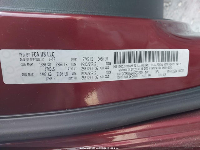2C4RDGEG4HR672414 Dodge Grand Caravan Gt