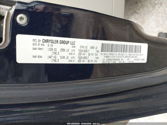 2010 Dodge Grand Caravan Crew მანქანა იყიდება აუქციონზე, vin: 2D4RN6DX7AR463038, აუქციონის ნომერი: 45029360