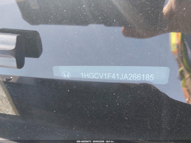2018 Honda Accord Ex მანქანა იყიდება აუქციონზე, vin: 1HGCV1F41JA266185, აუქციონის ნომერი: 45029473