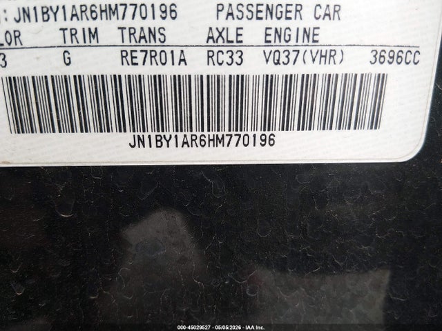JN1BY1AR6HM770196 Infiniti Q70 3.7x