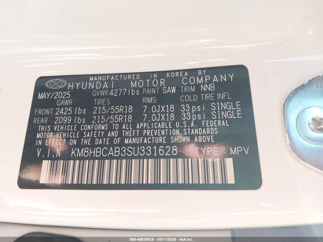 KM8HBCAB3SU331628 Hyundai Kona Sel