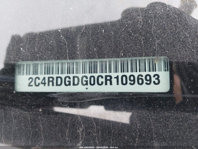 2012 Dodge Grand Caravan Crew მანქანა იყიდება აუქციონზე, vin: 2C4RDGDG0CR109693, აუქციონის ნომერი: 45029555
