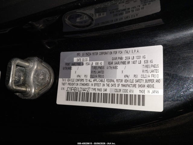 JC1NFAEKXL0144127 Fiat 124 Spider Abarth
