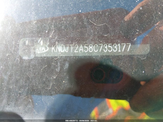 45029772 :رقم المزاد ، KNDJT2A58C7353177 vin ، 2012 Kia Soul مزاد بيع
