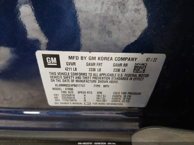 Продажа на аукционе авто 2023 Buick Encore Gx Preferred Fwd, vin: KL4MMBS24PB017747, номер лота: 45029797
