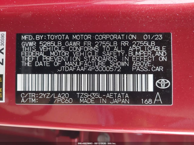 Toyota Crown Platinum 2023 JTDAFAAF4P3000572 Image 9
