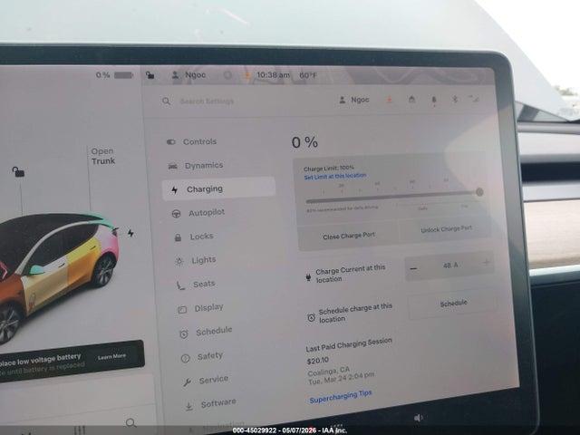 Продажа на аукционе авто 2021 Tesla Model Y Long Range Dual Motor All-wheel Drive, vin: 5YJYGDEE5MF140613, номер лота: 45029922