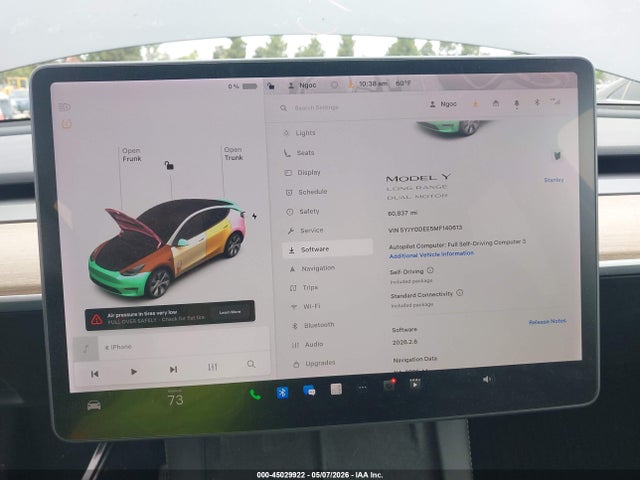 Продажа на аукционе авто 2021 Tesla Model Y Long Range Dual Motor All-wheel Drive, vin: 5YJYGDEE5MF140613, номер лота: 45029922