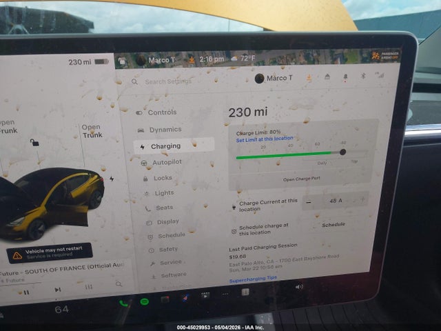 2021 Tesla Model 3 Long Range მანქანა იყიდება აუქციონზე, vin: 5YJ3E1EB4MF003599, აუქციონის ნომერი: 45029953