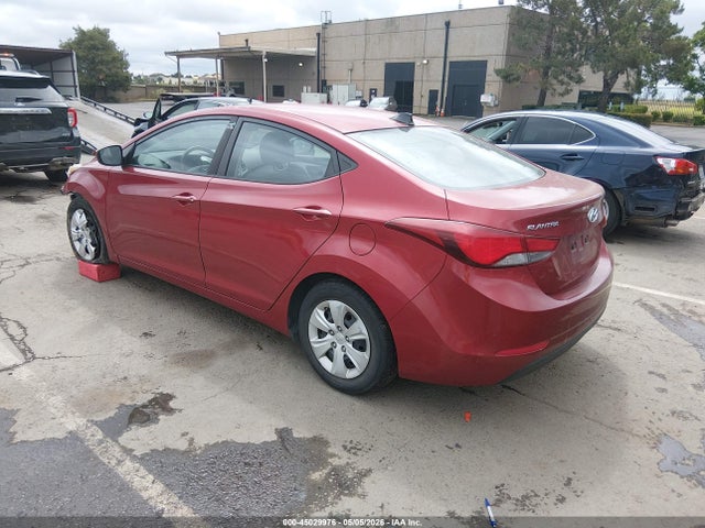 45029976 :رقم المزاد ، 5NPDH4AE9GH698780 vin ، 2016 Hyundai Elantra Se مزاد بيع