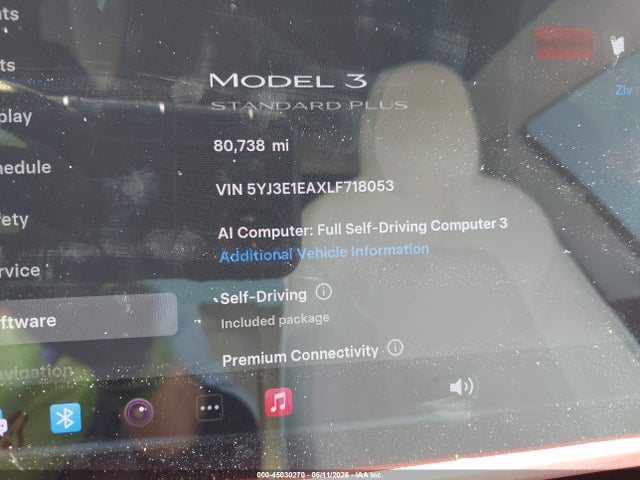 Продажа на аукционе авто 2020 Tesla Model 3 Standard Range Plus Rear-wheel Drive/standard Range Rear-wheel Drive, vin: 5YJ3E1EAXLF718053, номер лота: 45030270