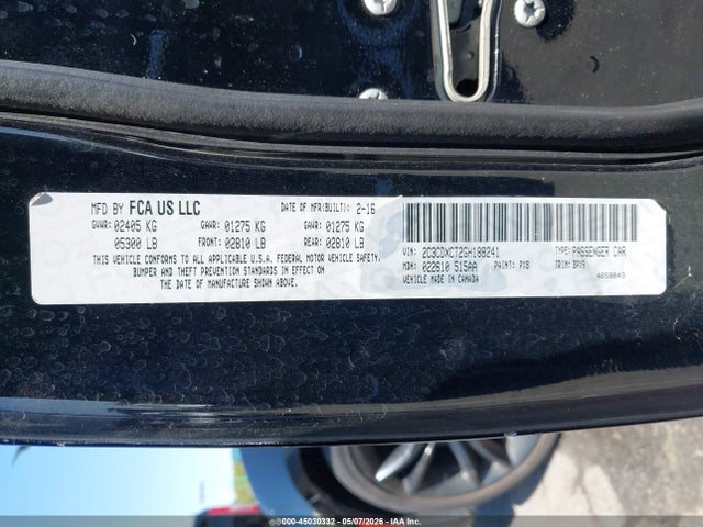 Продаж на аукціоні авто 2016 Dodge Charger R/t, vin: 2C3CDXCT2GH188241, номер лоту: 45030332