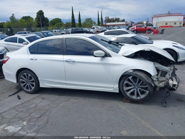 2016 Honda Accord Sport მანქანა იყიდება აუქციონზე, vin: 1HGCR2F55GA123459, აუქციონის ნომერი: 45030345