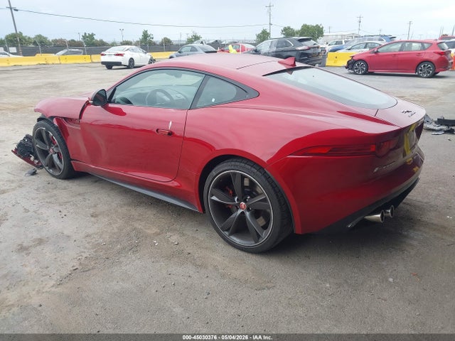 2015 Jaguar F-type R მანქანა იყიდება აუქციონზე, vin: SAJWA6DA2FMK21597, აუქციონის ნომერი: 45030376