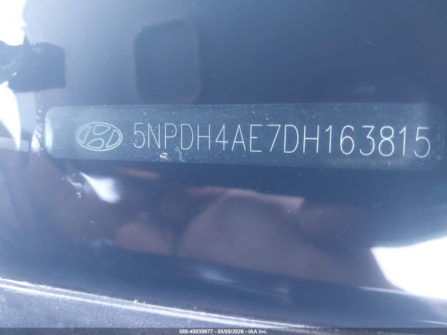 Aukcja sprzedaży 2013 Hyundai Elantra Gls/limited, vin: 5NPDH4AE7DH163815, numer aukcji: 45030677