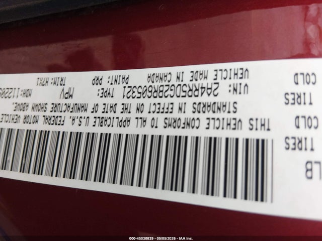 Продаж на аукціоні авто 2011 Chrysler Town & Country Touring, vin: 2A4RR5DG2BR605321, номер лоту: 45030839