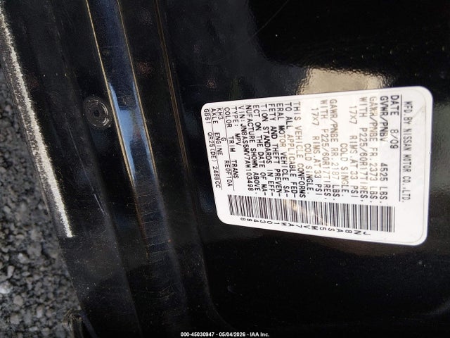 Продаж на аукціоні авто 2010 Nissan Rogue Sl, vin: JN8AS5MV7AW103498, номер лоту: 45030947