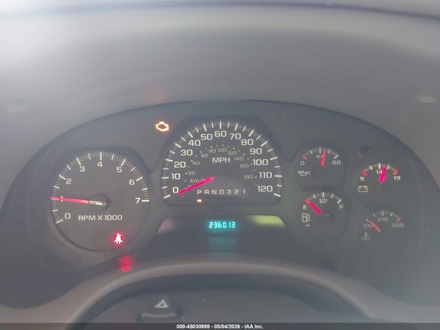 Aukcja sprzedaży 2008 Chevrolet Trailblazer Fleet, vin: 1GNDT13S882214026, numer aukcji: 45030999