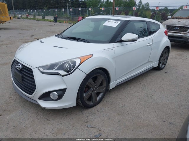 Hyundai Veloster Turbo W/black 2014 KMHTC6AE5EU211126 Image 2