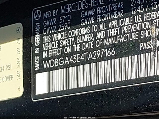 Продажа на аукционе авто 1996 Mercedes-benz S 420, vin: WDBGA43E4TA297166, номер лота: 45031249