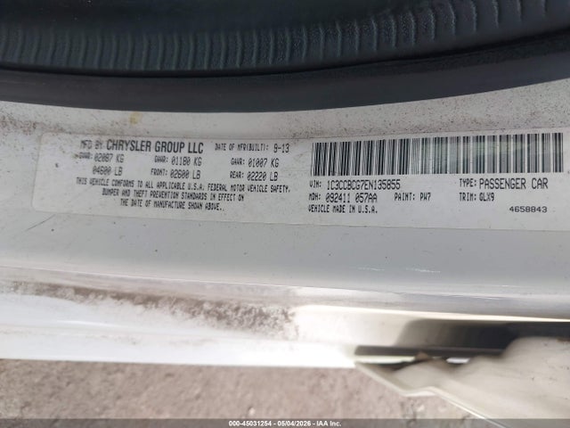 Продаж на аукціоні авто 2014 Chrysler 200 Limited, vin: 1C3CCBCG7EN135855, номер лоту: 45031254