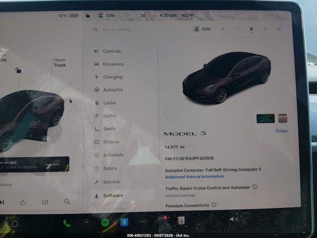 Tesla Model 3 Rear-wheel Drive 2023 5YJ3E1EA3PF420515 Image 16